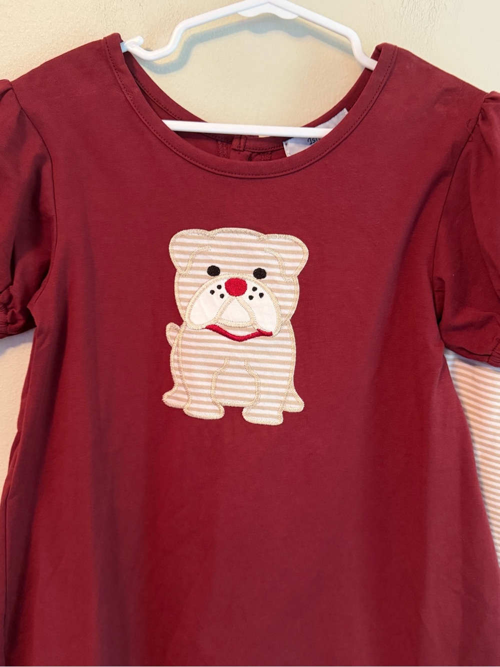 Ishtex Maroon Dog Top with Matching Shorts - Picture 2 of 5